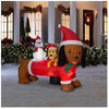 Holiday Living Airblown 5 FT Puppies Christmas Inflatable