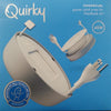 Quirky PowerCurl 45 Watt Charger Cable Organizer (Gray)