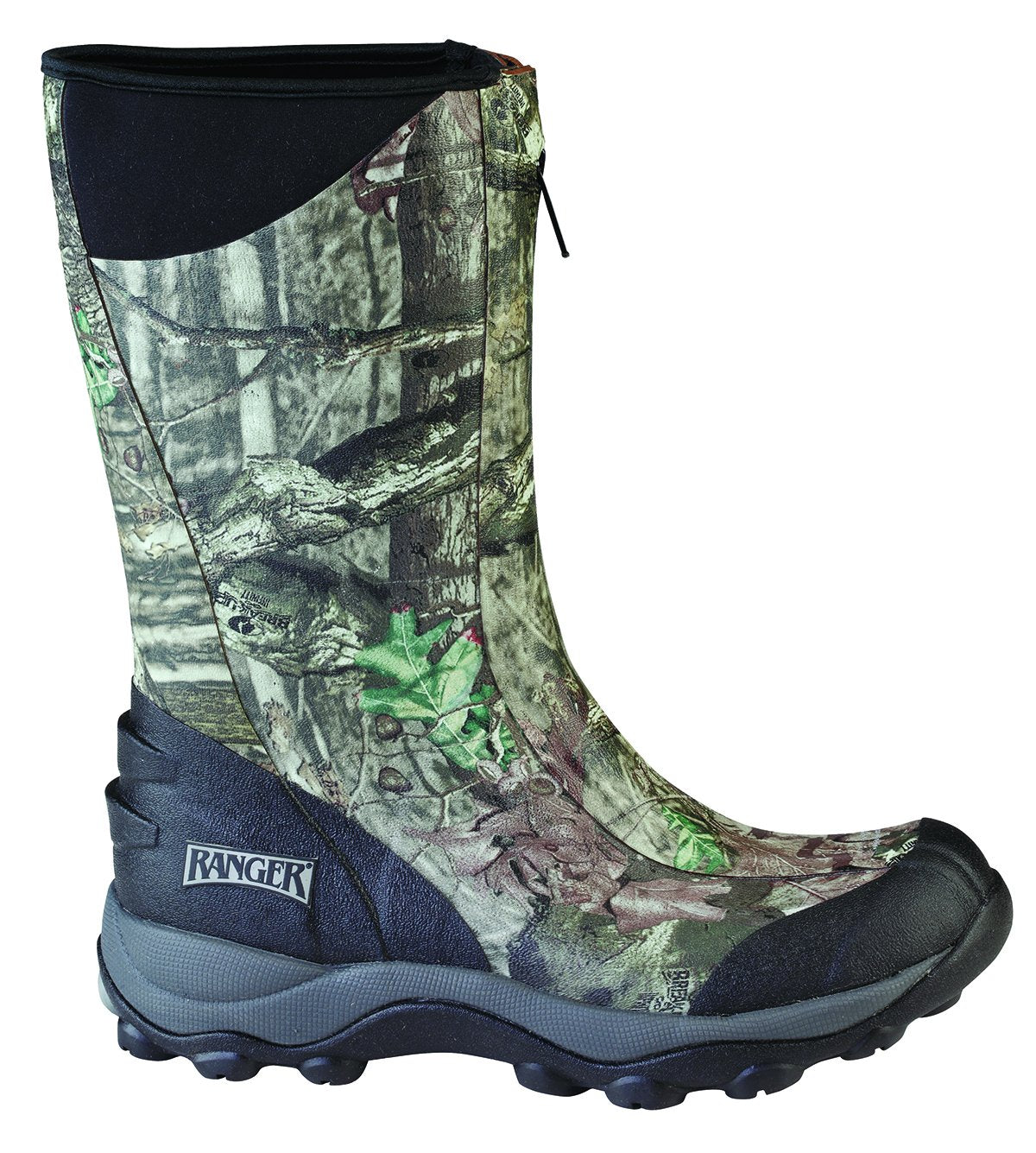 Ranger Pike Front Zip Men's Rubber Boot AP, Size 8