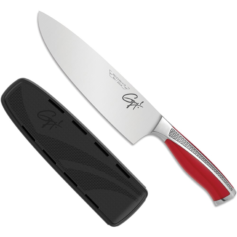 Guy Fieri Signature 8" Chef Knife German Steel with Blade Cover