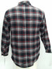 Dickies Men's Cotton Flannel Relaxed Fit Sherpa Lined Overshirt, Black/Red 4XL