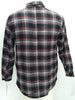 Dickies Men's Cotton Flannel Relaxed Fit Sherpa Lined Overshirt, Black/Red Small