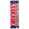Kirkland Signature 4 Roll Christmas Gift Wrap 180 sq ft: Santa/HoHoHo/Stripes/Snowflakes