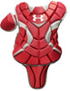 Under Armour Youth Chest Protector 14.5" Scarlet Junior Ages 9-12