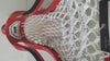 STX DUCE Lacrosse Head with White Power V Stringing, Red