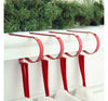 The Original MantleClip Christmas Stocking Holder 4-Count, Bright Red