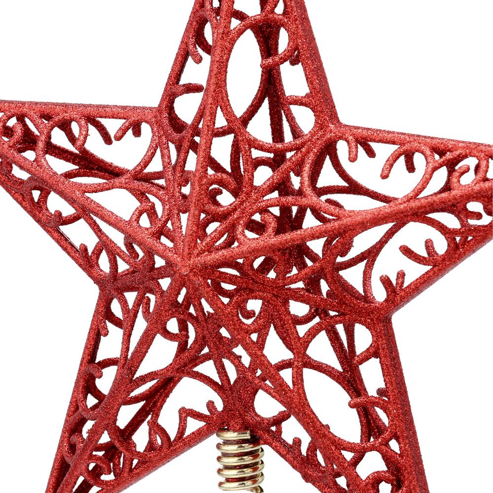 Home Accents Holiday 11.25-inch Red Star Tree Topper | My Quick Buy
