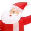Gemmy 11FT Wide Giant-Sized LED Santa in Stable with 8 Reindeer Inflatable
