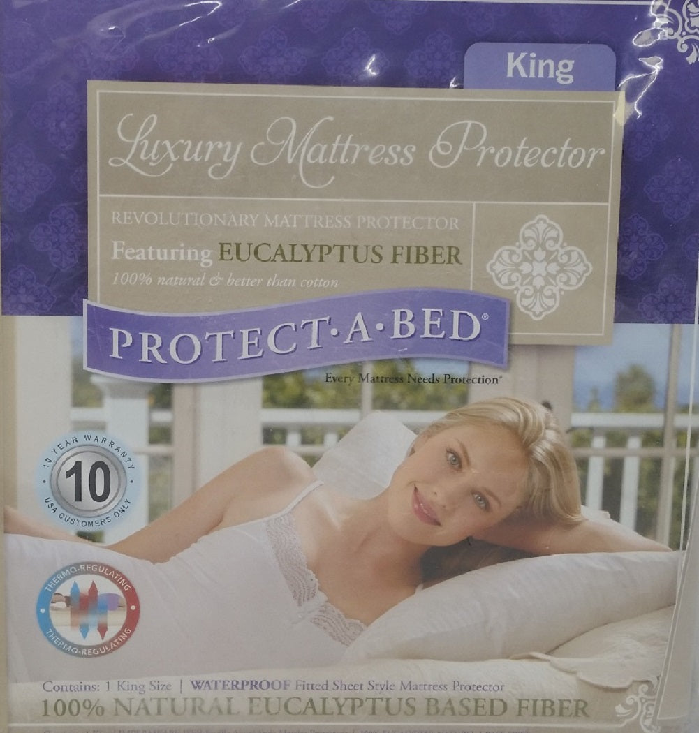 Protect-A-Bed Luxury Waterproof Mattress Protector, King