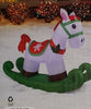 6 Ft LED Rocking Horse Airblown Inflatable Home Accents Holiday