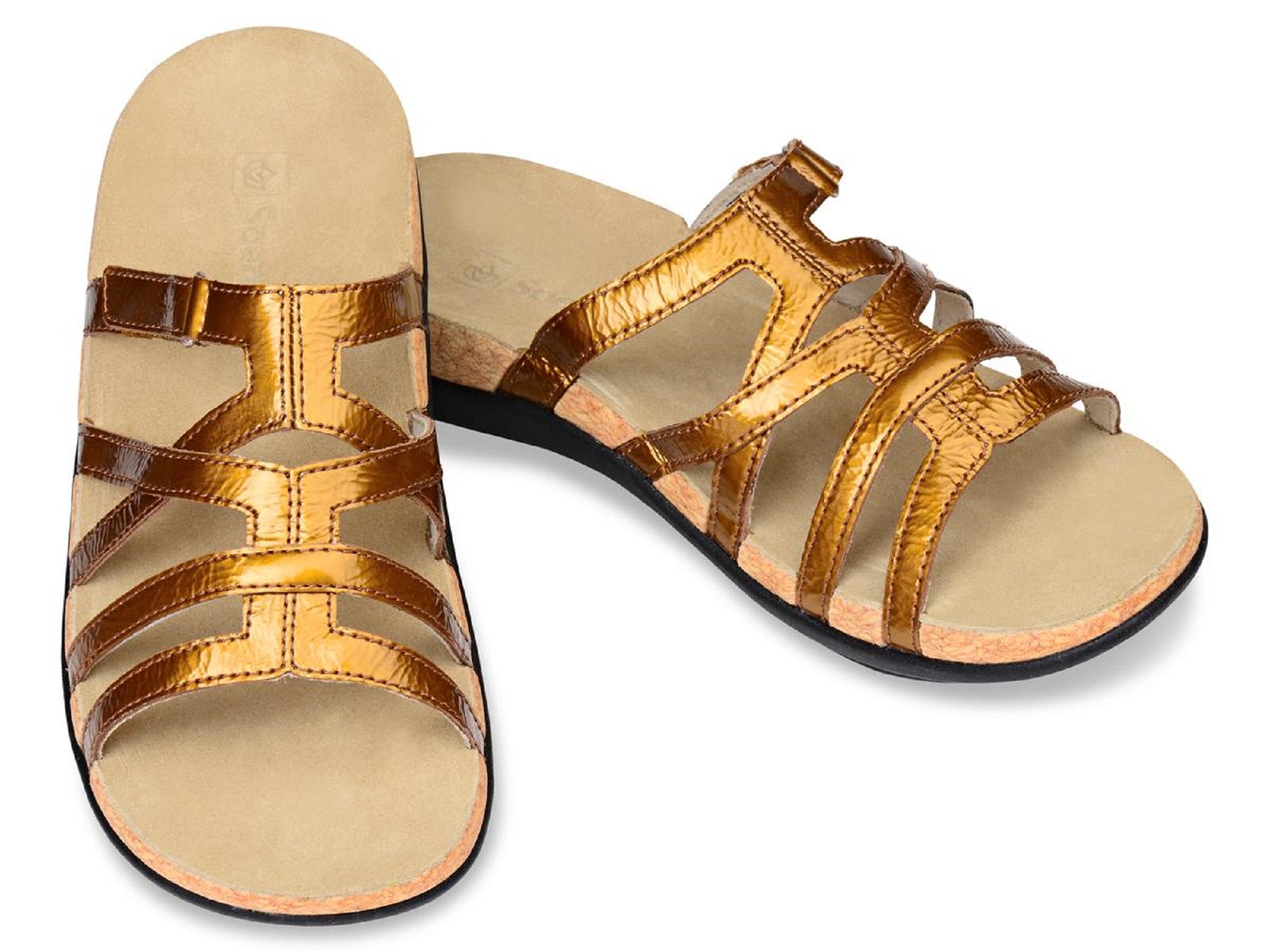 Spenco Women's Roman Gold Sandal, Size 7