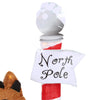 Rudolph the Red Nosed Reindeer Pre-lit Yard Art 32" Rudolph with North Pole