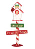 Holiday Time Light-Up 42" Bird House Christmas Yard Sculpture