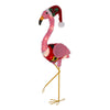 Holiday Time Light-up Fluffy Christmas Flamingo 35" Tall
