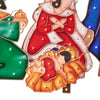 Holiday Time Light-Up LED 2D Glittering Metal-Look Nativity Light, 7-Piece Set