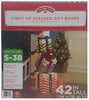 Holiday Time Light-Up Stacked Gift Boxes 42-inch Tall