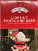 Holiday Time 60 In. 100-light Stack Of Santa with 2  Deer