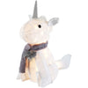 Holiday Time 20-Inch Light-Up Plush Unicorn Gray & Cream with 20 Lights
