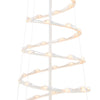 Holiday Time Light-Up 3' and 4' Clear Spiral Christmas Trees (set of 2)