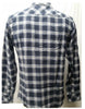 Dickies Men's Flannel Long Sleeve Button Down Shirt, Dark Navy, Large