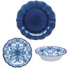 Member's Mark French Country 18-Piece Melamine Dinnerware Set, Blue