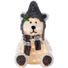 Holiday Time 32-Inch Light-Up Fluffy Bear with 50 Lights