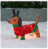 Holiday Time Christmas Light-Up Plush Dachshund 22" Long