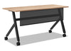 HON Basyx Multipurpose Table Fixed Base Table, 48" x 24" Wheat, Beige/Black