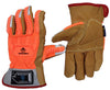Endura Oilbloc Goatskin Kevlar-Lined Anti-Impact Driver Gloves Orange Large