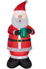 Holiday Living 7ft Lighted Santa Claus Inflatable Christmas Gift Present