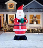 Holiday Living 7ft Lighted Santa Claus Inflatable Christmas Gift Present