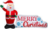 Holiday Time 8.5FT Santa with Merry Christmas Sign Airblown Inflatable
