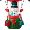 Holiday Time Inflatable Santa Hot Air Balloon With Snowman 12.5 ft