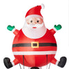 Holiday Time Inflatable Santa Hot Air Balloon With Snowman 12.5 ft