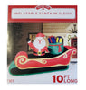 Holiday Time Airblown Inflatable Santa in Sleigh Gift Sack, 10 Ft