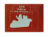 Holiday Time Airblown Inflatable Santa in Sleigh Gift Sack, 10 Ft