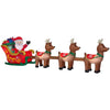 Home Accents Holiday 16 ft. Inflatable Airblown Santa in Sleigh with Reindeers