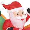 Home Accents Holiday 16 ft. Inflatable Airblown Santa in Sleigh with Reindeers