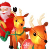 Home Accents Holiday 16 ft. Inflatable Airblown Santa in Sleigh with Reindeers