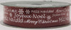 Kirkland Signature Red with White Letters Christmas Greetings 50 Yds x 1.5"  Ribbon Holiday Tree Bow Gift Wrapping