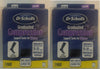 Dr. Scholl's Women Black Microfiber Cotton Graduated Compression, Medium (2-Pack)