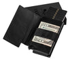 Ekster Parliament Slim Leather Wallet RFID Blocking Quick Card Access Nappa Black
