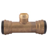 SharkBite SB03414128 Reducing Tee 1-1/2 in. Brass Push-to-Connect Slip Coupling