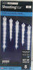 LightShow 8-Light White Shooting Star Varied Size Icicle Light Set, 7 ft