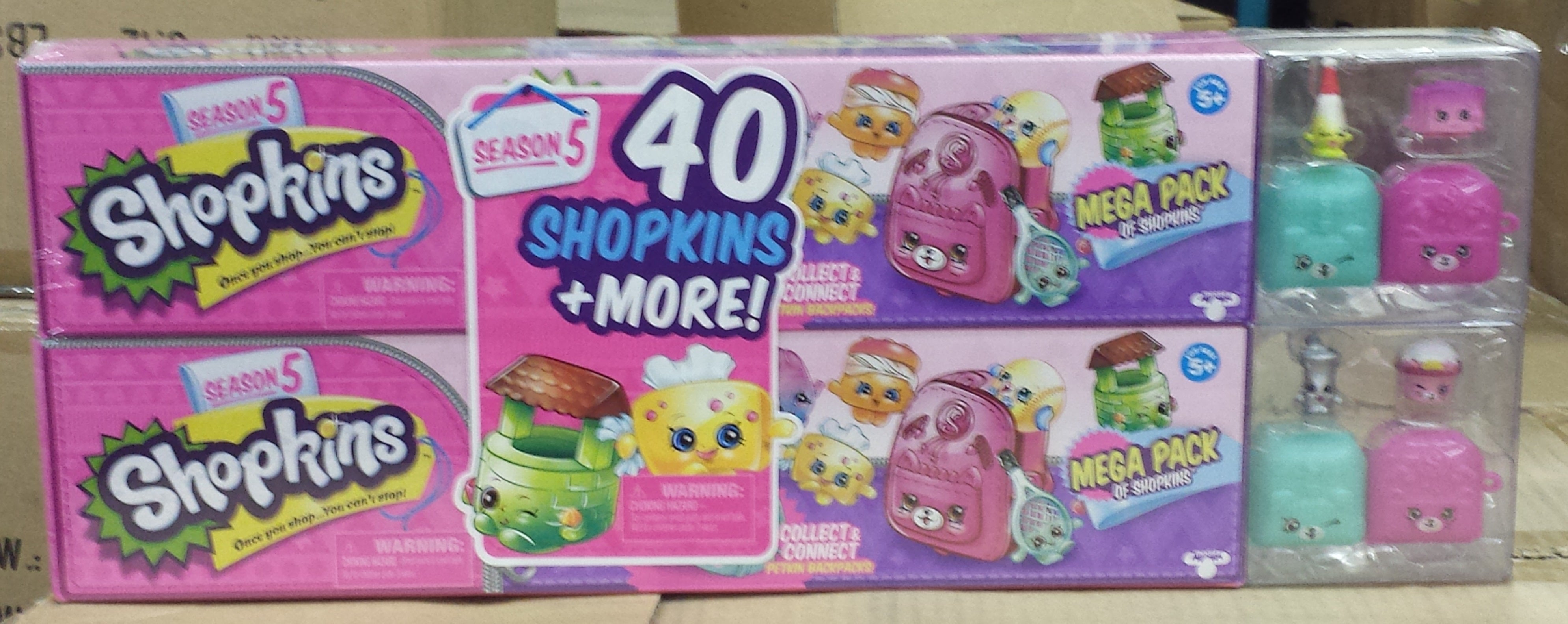 Shopkins Season 5 DOUBLE Mega Pack, Over 40 Shopkins