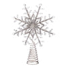 Member's Mark 16" Pre-Lit Decorative LED Tree Topper, Beaded Star (Silver)
