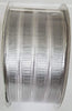 Kirkland Wire Edged Ribbon Silver Stripes 50 yards 2.50 inches