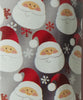 Double Sided Christmas Wrap Foil Silver with Santa/Paper Red HoHoHo 269 sq ft
