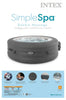 Intex 28481E 4-Person SimpleSpa 77in X 26in Inflatable Bubble Massage Spa