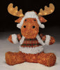 Trimming Traditions Sitting Moose Wearing Plaid Jacket  24 in